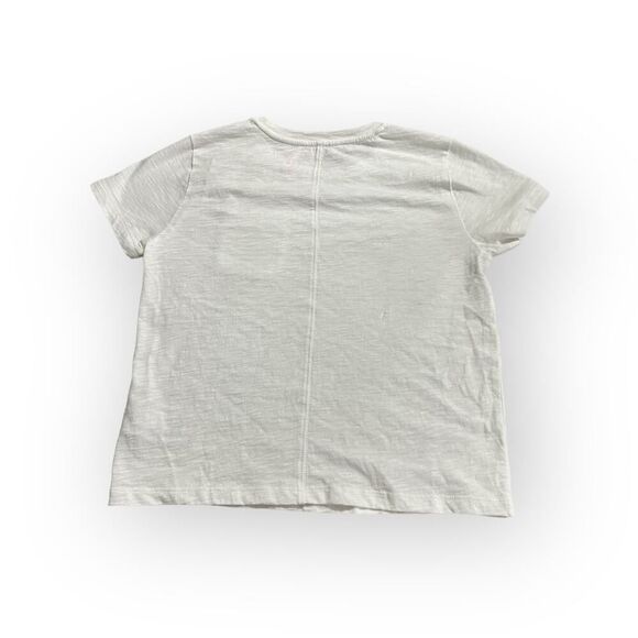 Crewcuts Short Sleeve Slub Pocket Tee Girl's Large 10-11 White NWT - Picture 3 of 8